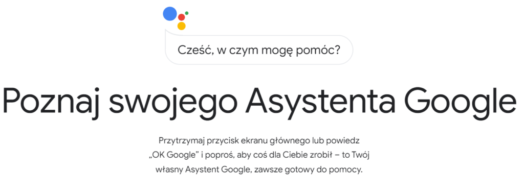 Asystent Google wyszukiwanie